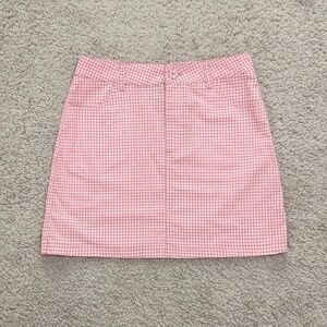 Pink Gingham Skirt